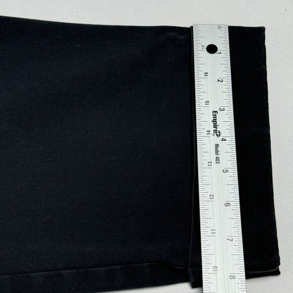 Eileen Fisher Black Cropped Straight Leg Pants Cuffed Women’s L - Picture 13 of 16